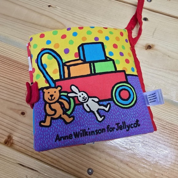 Jellycat Crinkle Book Where Is My Belly Button Soft Baby Sensory Anne Wilkinson - Picture 2 of 7